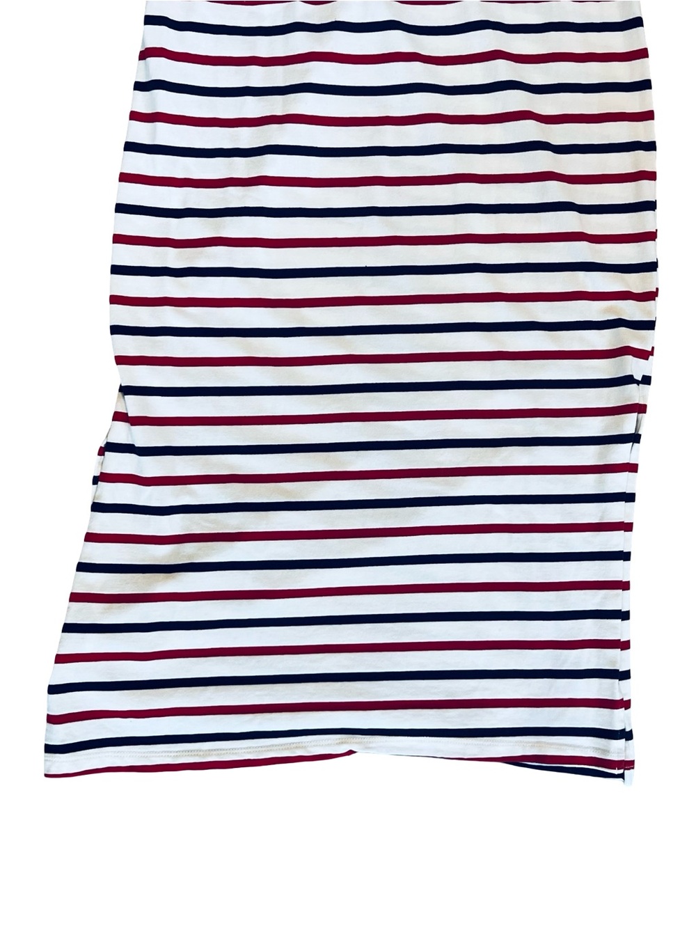 Pomander Place Tuckernuck Women’s Sz S Red Blue White Stripe Midi Dress Cotton - Picture 10 of 11